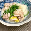 体ぽかぽか♪かぶと鶏肉の豆乳クリーム煮